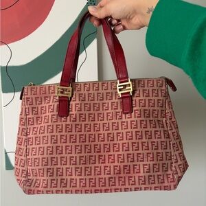 Authentic Fendi Zucchino Tote As-Is *Please read*